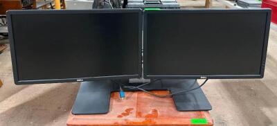 DESCRIPTION: 23" DOUBLE MONITOR SET UP BRAND/MODEL: DELL QTY: 1