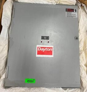 DESCRIPTION: DUPLEX PUMP CONTROL PANEL BRAND/MODEL: DAYTON 20VD43 QTY: 1