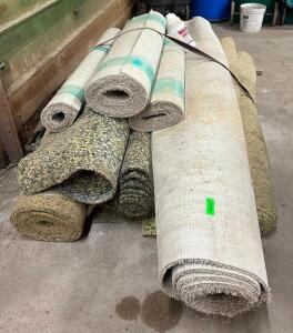 DESCRIPTION: ASSORTED CARPET AND UNDERLAYMENT QTY: 1