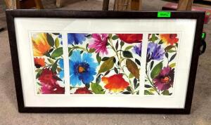 DESCRIPTION: FRAMED WALL ART SIZE: 42"X25" QTY: 1