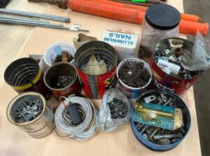 DESCRIPTION: ASSORTED HARDWARE AS SHOWN QTY: 1