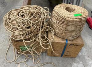 DESCRIPTION: ASSORTED ROLLS OF TWINE ROPE QTY: 1