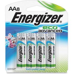 DESCRIPTION: (6) PACKS OF (8) ENERGIZER ECOADVANCED BATTERY BRAND/MODEL: EVEXR91BP8 INFORMATION: ALKALINE RETAIL$: $12.02 PER PK OF 8 SIZE: AA QTY: 6