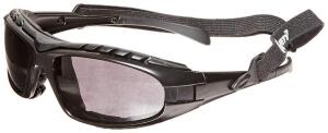 DESCRIPTION: (2) PACKS OF (12) US SECURITY HORNET DX SAFETY GLASSES BRAND/MODEL: U90702 INFORMATION: GRAY & BLACK/STRAP LENS/ANTI-FOG SIZE: UNIVERSAL