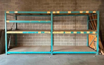 (2) - SECTIONS OF 96" PALLET RACKING