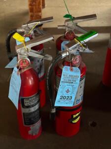 (4) - FIRE EXTINGUISHERS