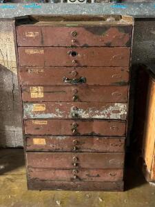 10 DRAWER TOOL BOX WITH CONTENTS