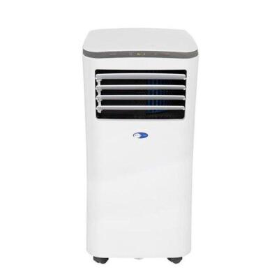 DESCRIPTION: (1) WHYNTER PORTABLE AIR CONDITIONER BRAND/MODEL: ARC-102CS INFORMATION: 10,000 BTU/WHITE/2-FAN SPEED RETAIL$: $398.37 SIZE: 14"L X 14.5"