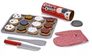 DESCRIPTION: (3) MELISSA & DOUG SLICE BAKE COOKIE SET BRAND/MODEL: 4074 INFORMATION: 12-COOKIES RETAIL$: $23.79 EACH QTY: 3