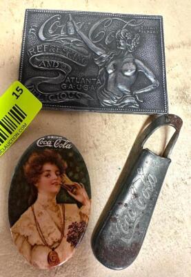 DESCRIPTION: (3) VINTAGE COCA-COLA COLLECTIBLES QTY: 3