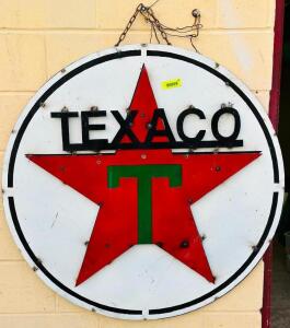 DESCRIPTION: LARGE TEXACO SIGN SIZE: 40" QTY: 1