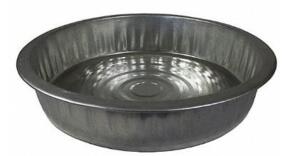 DESCRIPTION: (12) FUNNEL KING DRAIN PAN BRAND/MODEL: 94480 INFORMATION: SILVER/CAPACITY: 3.25 GAL RETAIL$: $118.44 PER LOT SIZE: 17-1/4"DIA X 3-3/4"H