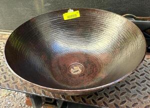 DESCRIPTION: COPPER SINK BOWL SIZE: 16-1/2"X6" QTY: 1