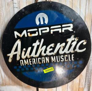 DESCRIPTION: MOPAR SIGN SIZE: 22" QTY: 1