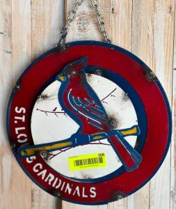 DESCRIPTION: ST. LOUIS CARDINALS SIGN SIZE: 12" QTY: 1