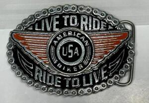 DESCRIPTION: HARLEY BELT BUCKLE SIZE: 4" QTY: 1