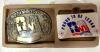 DESCRIPTION: BICENTENNIAL TEXAS BELT BUCKLE SIZE: 5" QTY: 1