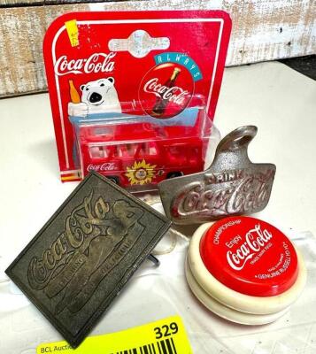 DESCRIPTION: (4) COCA-COLA MEMORABILIA QTY: 4