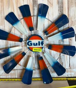 DESCRIPTION: METAL GULF WINDMILL SIZE: 24" QTY: 1