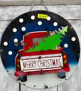 DESCRIPTION: MERRY CHRISTMAS SIGN SIZE: 22" QTY: 1