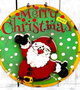 DESCRIPTION: MERRY CHRISTMAS SIGN SIZE: 22" QTY: 1