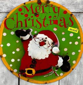 DESCRIPTION: MERRY CHRISTMAS SIGN SIZE: 22" QTY: 1