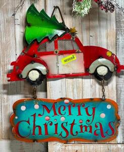 DESCRIPTION: MERRY CHRISTMAS SIGN SIZE: 21"X24" QTY: 1