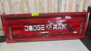 DESCRIPTION: DODGE RAM TAILGATE SIGN SIZE: 35"X12" QTY: 1