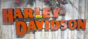 DESCRIPTION: HARLEY DAVIDSON SIGN SIZE: 38"X12" QTY: 1