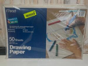 DESCRIPTION: (5) PACKS OF MEAD DRAWING PAPER QTY: 5