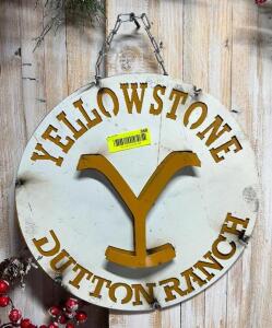 DESCRIPTION: YELLOWSTONE SIGN SIZE: 15" QTY: 1