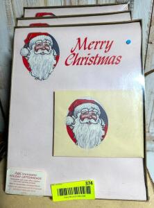 DESCRIPTION: (3) MERRY CHRISTMAS STATIONARY SIZE: 11"X9" QTY: 3