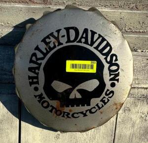 DESCRIPTION: HARLEY DAVIDSON SIGN SIZE: 13" QTY: 1