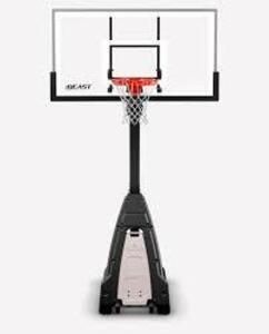 DESCRIPTION: (1) PORTABLE BASKETBALL HOOP BRAND/MODEL: SPALDING #7B1014T INFORMATION: ACRYLIC SIZE: 54" RETAIL$: $350.00 EA QTY: 1