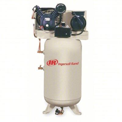 DESCRIPTION: (1) ELECTRIC AIR COMPRESSOR BRAND/MODEL: INGERSOLL RAND #2475N7 INFORMATION: VERTICAL SIZE: 7.5 HP, 2 STAGE, 80 GAL TANK, 24 CFM, 480V AC