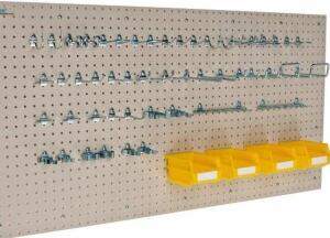 DESCRIPTION: (1) TRITON STORAGE BOARD, HOOKS & SPACERS BRAND/MODEL: DB-2KIT INFORMATION: 2-PANELS/44 HOOKS RETAIL$: $280.36 SIZE: 48" X 24" QTY: 1