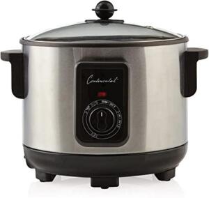 CONTINENTAL 5.8 QT. ELECTRIC DEEP FRYER AND MULTI-COOKER IN STAINLESS RETAILS FOR $40.64