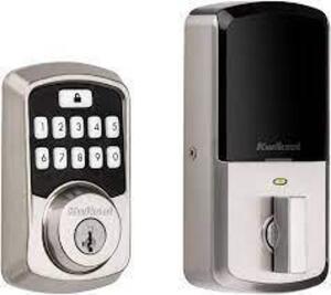 DESCRIPTION: (1) BLUETOOTH KEYPAD SMART LOCK BRAND/MODEL: KWIKSET RETAIL$: $116.00 EA QTY: 1