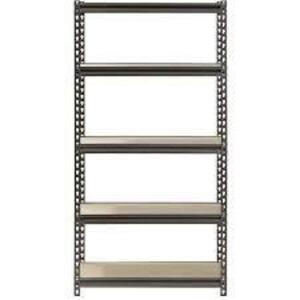 DESCRIPTION: (1) SHELVING WITH WOOD DECK BRAND/MODEL: SANDUSKY MUSCLE RACK #573112518 RETAIL$: $136.95 SIZE: 48X24X72 QTY: 1