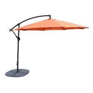 DESCRIPTION: (1) PATIO UMBRELLA WITH STAND BRAND/MODEL: HOME DEPOT RETAIL$: $500.00 SIZE: 10 FT QTY: 1