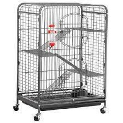 DESCRIPTION: (1) METAL FERRET CHINCHILLA CAGE INDOOR OUTDOOR BRAND/MODEL: YAHEETECH #591566 INFORMATION: 37 IN RETAIL$: $63.88 QTY: 1