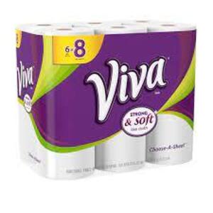 DESCRIPTION: (1) CASE OF (8) PACKS OF (4) ROLLS OF PAPER TOWELS BRAND/MODEL: VIVA #4941400 RETAIL$: $16.98 QTY: 1