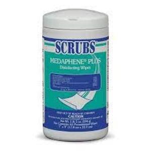 DESCRIPTION: (6) DISINFECTANT WIPES CANISTER BRAND/MODEL: SCRUBS #54VH90 RETAIL$: $78.46 SIZE: 9X7 QTY: 6