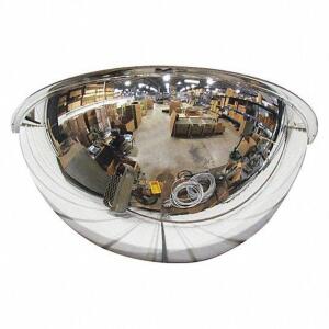 DESCRIPTION: (1) HALF DOME MIRROR BRAND/MODEL: GRAINGER #13W033 INFORMATION: 180 VIEWING RETAIL$: $193.08 SIZE: 36 IN DIAMETER QTY: 1