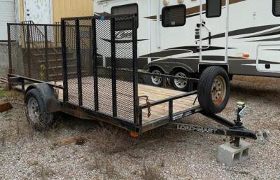 DESCRIPTION: 12' TRAILER WITH SIDE AND BACK PANEL SIZE: 144"X80" QTY: 1