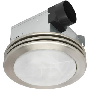 UTILITECH VENTILATION FAN/LIGHT COMBO IN BRUSHED NICKEL RETAILS FOR $129.00