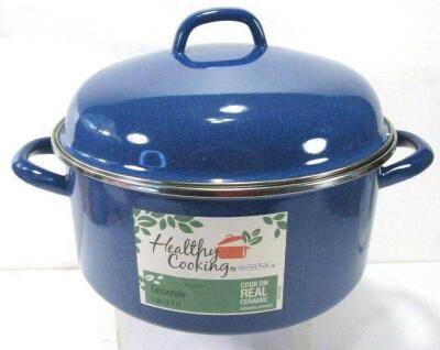 GRANITE WARE 5 QT. CERAMIC CASSEROLE POT RETAILS FOR $24.99