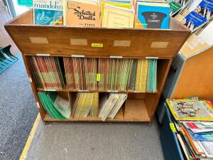 MUSIC BOOK DISPLAY RACK