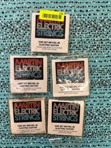 (5)- ELECTRIC GUITAR STRINGS