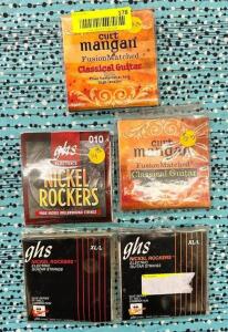 (5)- ELECTRIC GUITAR STRINGS